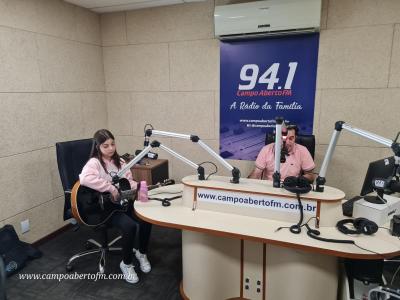 Eduarda Glaba representou Laranjeiras do Sul no Festival Flic de SÃ£o LourenÃ§o do Oeste em Santa Catarina